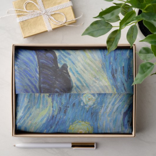 Starry Night, Vincent van Gogh Seidenpapier (Geschenk)