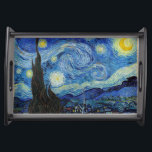 Starry Night, Vincent van Gogh Serviertablett<br><div class="desc">Vincent Willem van Gogh (30. März 1853 - 29. Juli 1890) war ein niederländischer postimpressionistischer Maler, der zu den berühmtesten und einflussreichsten Persönlichkeiten in der Geschichte der Western-Kunst zählt. In etwas mehr als einem Jahrzehnt schuf er etwa 2100 Kunstwerke, darunter etwa 860 Ölgemälde, die größtenteils aus den Jahre seines Lebens....</div>