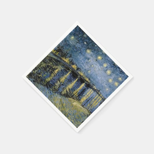 Starry Night Vincent van Gogh Serviette (Ecke)