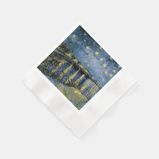 Starry Night Vincent van Gogh Serviette (Ecke)