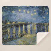 Starry Night Vincent van Gogh Sherpadecke (Vorderseite (Horizontal))