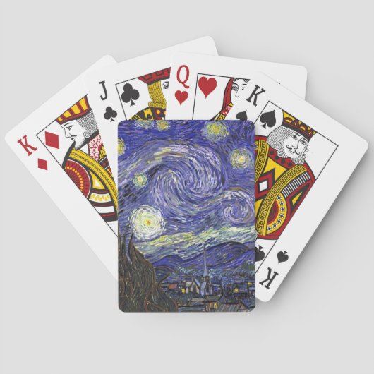Starry Night, Vincent Van Gogh. Spielkarten (Rückseite)