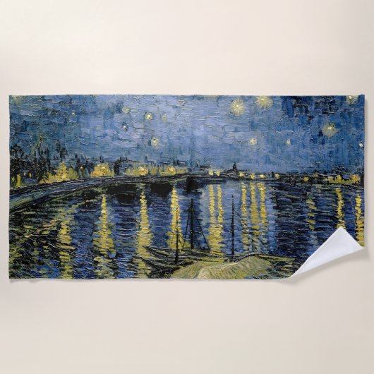 Starry Night Vincent van Gogh Strandtuch (Vorderseite)