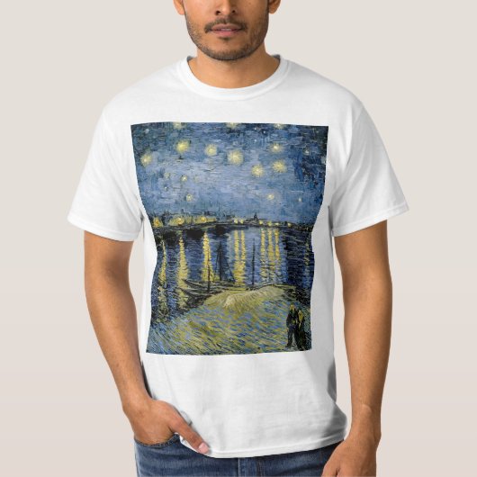 Starry Night Vincent van Gogh T-Shirt (Vorderseite)