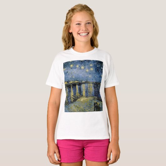 Starry Night Vincent van Gogh T-Shirt (Vorne ganz)