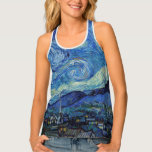 Starry Night, Vincent van Gogh Tanktop<br><div class="desc">Vincent Willem van Gogh (30. März 1853 - 29. Juli 1890) war ein niederländischer postimpressionistischer Maler, der zu den berühmtesten und einflussreichsten Persönlichkeiten in der Geschichte der Western-Kunst zählt. In etwas mehr als einem Jahrzehnt schuf er etwa 2100 Kunstwerke, darunter etwa 860 Ölgemälde, die größtenteils aus den Jahre seines Lebens....</div>