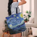 Starry Night | Vincent van Gogh Tasche<br><div class="desc">Starry Night (1889) von dem niederländischen Künstler Vincent Van Gogh. Original Artwork ist ein Öl auf der Leinwand,  das einen kraftvollen postimpressionistischen Nachthimmel in launischen Blau- und Gelbtönen darstellt. Verwenden Sie die Entwurfstools,  um einen benutzerdefinierten Text hinzuzufügen oder das Bild zu personalisieren.</div>