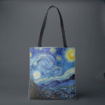 Starry Night, Vincent van Gogh Tasche<br><div class="desc">Vincent Willem van Gogh (30. März 1853 - 29. Juli 1890) war ein niederländischer postimpressionistischer Maler, der zu den bekanntesten und einflussreichsten Persönlichkeiten der Geschichte der Western-Kunst zählt. In knapp einem Jahrzehnt hat er etwa 2.100 Kunstwerke erschaffen, darunter etwa 860 Ölgemälde, von denen die meisten aus den letzten beiden stammen...</div>