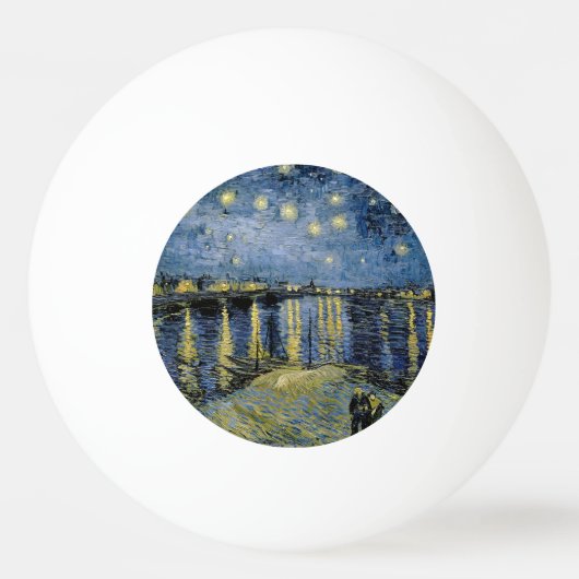 Starry Night Vincent van Gogh Tischtennisball (Vorderseite)