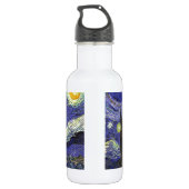 Starry Night, Vincent Van Gogh. Trinkflasche (Rückseite)