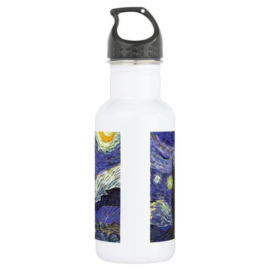 Starry Night, Vincent Van Gogh. Trinkflasche (Rückseite)