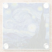 Starry Night Vincent Van Gogh Untersetzer (Rückseite)
