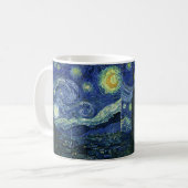 Starry Night Vincent van Gogh Vintage Malerei Art Kaffeetasse (Vorderseite Links)