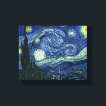 Starry Night Vincent van Gogh Vintage Malerei Art Leinwanddruck<br><div class="desc">Vincent van Gogh (Niederländisch, 1853 - 1890) Starry Night, 1889, Oil on Leinwand Ungerahmt: 73 × 92 cm (28, 7 × 36, 2 in) Dieses Bild zeigt den Blick von der Ostseite des Van Gogh-Asylzimmers in Saint-Rémy-de-Provence ce, er fügte ein idealisiertes Dorf hinzu. Seit 1941 ist es in der ständigen...</div>