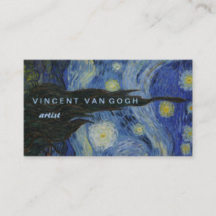 Starry Night Vincent van Gogh Visitenkarte