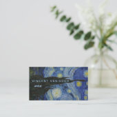 Starry Night Vincent van Gogh Visitenkarte (Stehend Vorderseite)