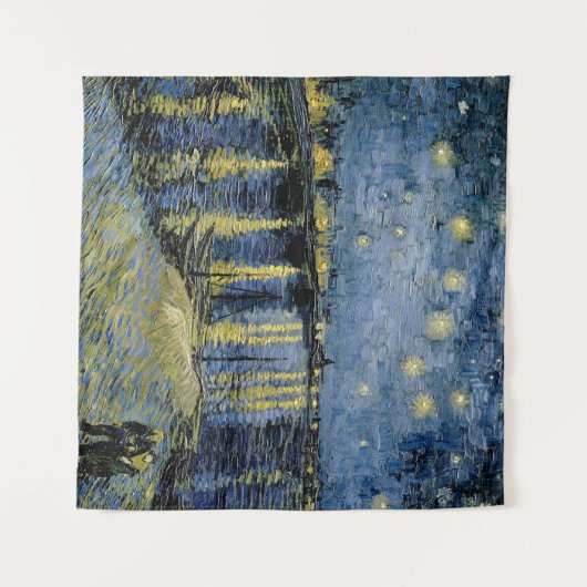 Starry Night Vincent van Gogh Wandteppich (Vorderseite (Horizontal))