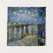 Starry Night Vincent van Gogh Wandteppich (Vorderseite)