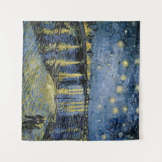 Starry Night Vincent van Gogh Wandteppich (Vorderseite (Horizontal))