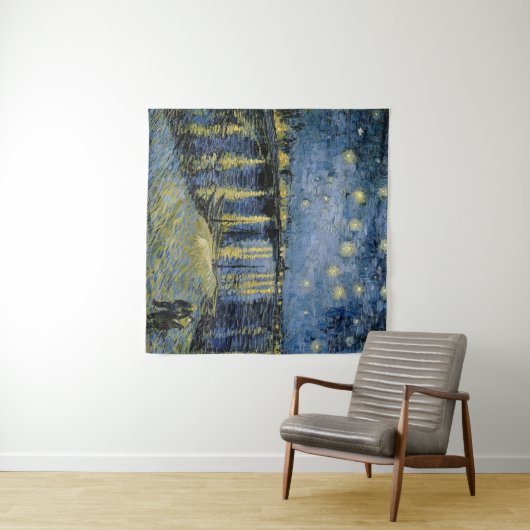 Starry Night Vincent van Gogh Wandteppich (Beispiel (Horizontal))