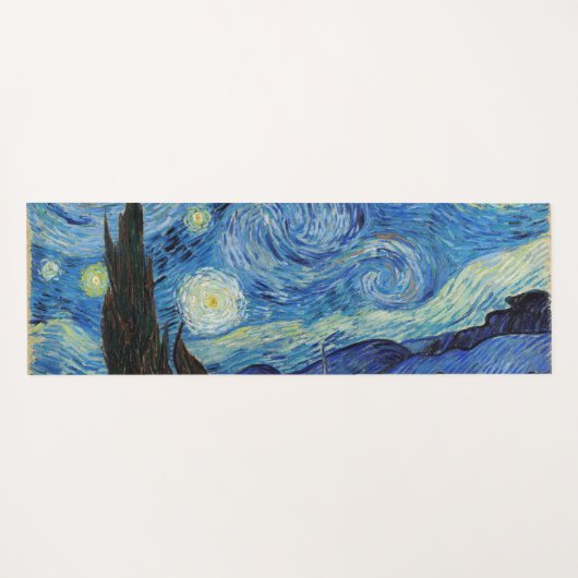 Starry Night, Vincent van Gogh Yogamatte (Rückseite (Horizontal))