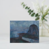 Starry night von Edvard MUNCH, symbolischer Maler Postkarte (Stehend Vorderseite)
