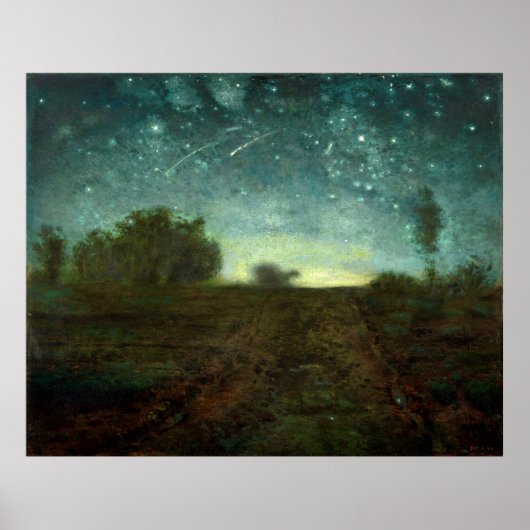 Starry Night von Jean-François Millet (ca. 1850-65 Poster (Vorne)