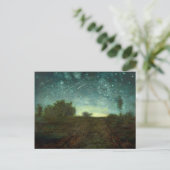 Starry Night von Jean-François Millet (ca. 1850-65 Postkarte (Stehend Vorderseite)