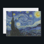 "Starry Night" von Van Gogh Feiertagskarte<br><div class="desc">Dieses Design zeichnet sich durch eine hochauflösende,  unveränderte und unbearbeitete Reproduktion von Van Goghs berühmtem "Starry Night" Gemälde aus.</div>