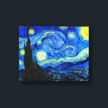 Starry Night von Van Gogh Fine Art Canvas Print Leinwanddruck<br><div class="desc">Vincent van Gogh - Starry Night gemalt in St Remy,  Frankreich im Jahr 1889 Fine Art Print. Dieses Bild wurde digital verbessert,  um die originalen fetten,  hellen Farben wieder herzustellen - ein perfektes Geschenk für jeden Kunstliebhaber!</div>