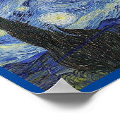 Starry Night von Van Gogh, Fine Art, Poster (Ecke)