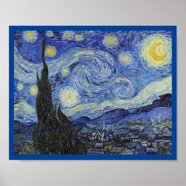Starry Night von Van Gogh, Fine Art, Poster