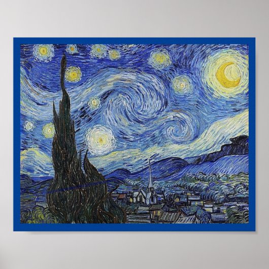 Starry Night von Van Gogh, Fine Art, Poster (Vorne)