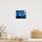 Starry Night von Van Gogh Fine Art Poster Print (Küche)