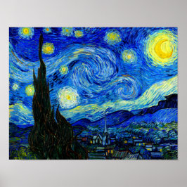 Starry Night von Van Gogh Fine Art Poster Print