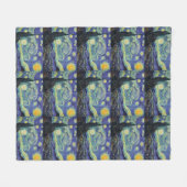 Starry Night von van Gogh Fleecedecke (Vorderseite (Horizontal))