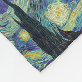 Starry Night von van Gogh Fleecedecke (Ecke)