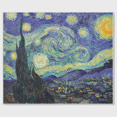 Starry Night von van Gogh Geschenkpapier (Flach)
