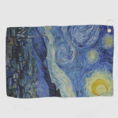 "Starry Night" von Van Gogh Golfhandtuch (Horizontal)
