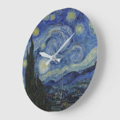 "Starry Night" von Van Gogh Große Wanduhr (Winkel)
