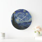 "Starry Night" von Van Gogh Große Wanduhr (Zuhause)