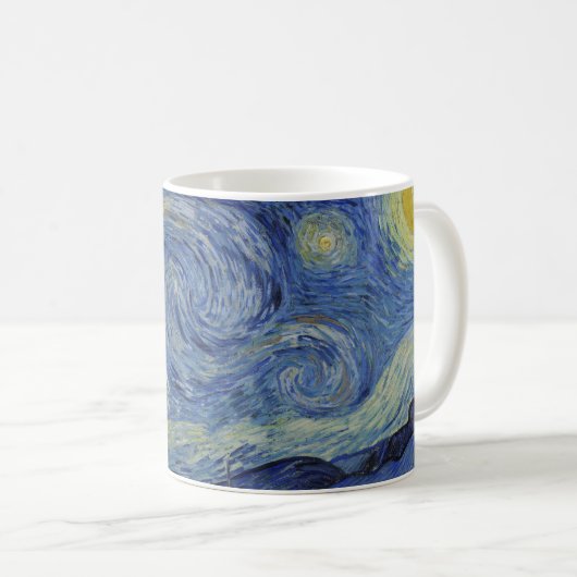 "Starry Night" von Van Gogh Kaffeetasse (VorderseiteRechts)