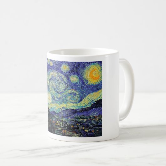 Starry Night von van Gogh Kaffeetasse (VorderseiteRechts)