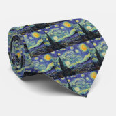 Starry Night von van Gogh Krawatte (Gerollt)