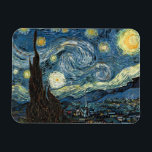 Starry Night von Van Gogh Magnet<br><div class="desc">Vincent Van Gogh's Starry Night. 1889 Öl auf Leinwand. Museum of Modern Art,  New York City</div>