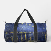 Starry Night von van Gogh mit dem Text Duffle Bag (Vorderseite)