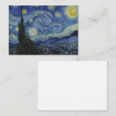 "Starry Night" von Van Gogh Mitteilungskarte (Vorne/Hinten)