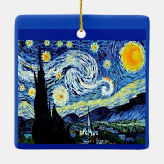 Starry Night von Van Gogh, Ornament (Rückseite)