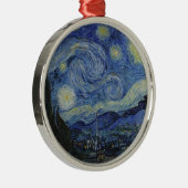 "Starry Night" von Van Gogh Ornament Aus Metall (Rechts)