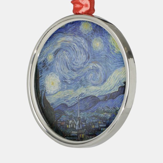 "Starry Night" von Van Gogh Ornament Aus Metall (Links)